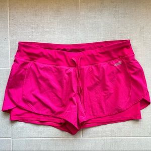 Women’s Pink Avia Shorts with Built In Spandex XL